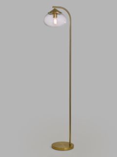 John Lewis Artisan Floor Lamp, Warm Satin Brass