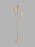 John Lewis Tristan 3 Arm Floor Lamp, Matte Antique Brass