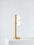 John Lewis Modern Chandelier Table Lamp, Warm Matte Brass