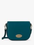 Mulberry Small Darley Classic Grain Leather Satchel, Titanium Blue