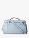 Mulberry Alexa Heavy Grain Leather Shoulder Bag, Poplin Blue