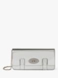 Mulberry East West Bayswater Clutch, Silver