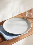 John Lewis Iver Reactive Glaze Stoneware Dinner Plate, 27.4cm, Moonlight