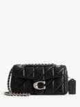 Coach Tabby 20 Quilted Leather Chain Strap Cross Body Bag, Black