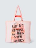 See By Chloé What Happens in Paris Stays in Paris Tote Bag, Cement Beige