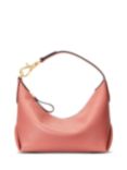 Lauren Ralph Lauren Kassie Small Leather Shoulder Bag, Pink Mahogany