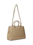 Lauren Ralph Lauren Hanna 37 Leather Satchel Bag, Birch Tan