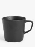 John Lewis Glazed Stoneware Coffee Mug, 230ml, Black