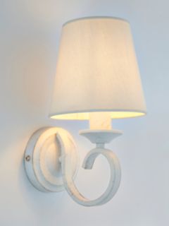John Lewis Carlita Wall Light, White