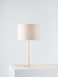 John Lewis Greta Cut Glass Table Lamp, Dove Grey