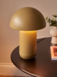 John Lewis Mushroom Dimmable Extra Large Table Lamp, Dark Taupe, Dark Taupe