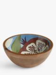John Lewis Lisbon Pomegranate Bowl, 18cm, FSC-Certified (Mango Wood), Natural/Multi