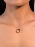 Lauren Ralph Lauren Script Logo Ring Pendant Necklace, Gold
