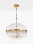 John Lewis Shimminista 3 Tiered Pendant Ceiling Light, Clear