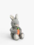 John Lewis 18cm Plush Bunny Toy, Grey