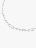 Simply Silver Sterling Silver Link Chain Necklace, Silver