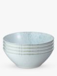 Denby Kiln Blue Stoneware Cereal Bowls, Set of 4, 16.5cm, Blue