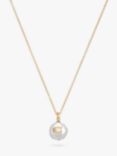 Coach Freshwater Pearl Pendant Necklace, Gold