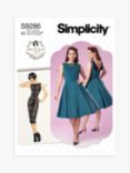 Simplicity Misses' Fold Back Facing Dress Sewing Pattern, S9286A5
