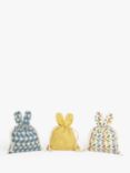John Lewis Cotton Bunny Pouches, Pack of 3