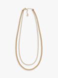 Skagen Layered Chain Necklace, Gold