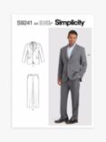 Simplicity Men's Suit Jacket Sewing Pattern, SS9241, AA