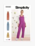 Simplicity Misses' Dungarees Sewing Pattern, SS9382, U5