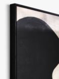 John Lewis 'River Canvas' Abstract Framed Canvas, 100 x 100cm, Black