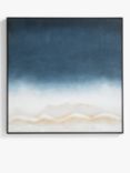 John Lewis 'Dark Skye' Abstract Framed Canvas, 100 x 100cm, Blue