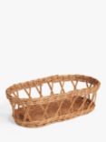 John Lewis Open Rattan Bread Basket, Natural