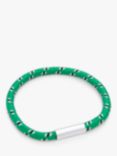 BARTLETT LONDON Men's Corded Bracelet, Green/White