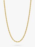 BARTLETT LONDON Men's Rope Chain Necklace, Gold