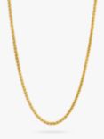 BARTLETT LONDON Men's Spiga Chain Necklace, Gold