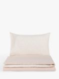 John Lewis ANYDAY Spots Reversible Toddler Pure Cotton Duvet Cover and Pillowcase Set, Plaster Pink