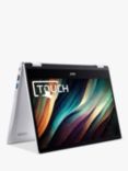 Acer Spin 314 Chromebook Convertible Laptop, Intel Celeron Processor, 4GB RAM, 128GB SSD, 14.6” Full HD Touchscreen, Silver