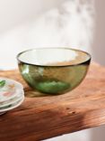 John Lewis Orangery Glass Serve Bowl, 15cm, Orange