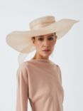 John Lewis Chloe Sheer Occasion Hat, Champagne