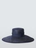 John Lewis Katy Boater Occasion Hat, Navy