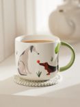 John Lewis Dogs Stoneware Mug, 400ml, Multi