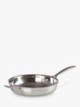 Le Creuset 3-Ply Uncoated Stainless Steel Frying Pan with Helper Handle, 28cm