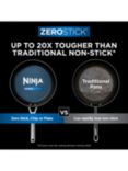 Ninja ZEROSTICK Stainless Steel Non-Stick Saute Pan & Lid, 26cm