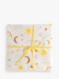 Caroline Gardner Rainbows & Stars New Baby Wrapping Paper, 5m
