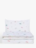 John Lewis Little Farm Toddler Reversible Pure Cotton Duvet Cover and Pillowcase Set, Multi, Cotbed (120 x 140cm)