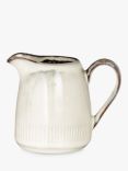 Nkuku Malia Stoneware Milk Jug, 1.89l, Large, Cream
