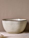 Nkuku Malia Stoneware Serving Bowl, 24cm, Cream
