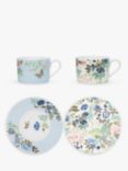 Designers Guild Porcelaine de Chine Porcelain Cup & Saucer, Set of 2, 220ml, Multi