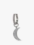 Sif Jakobs Jewellery White Zirconia Hoop Charm, Silver