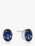 Sif Jakobs Jewellery Blue Cubic Zirconia Stud Earrings, Silver