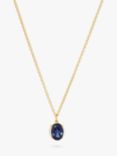 Sif Jakobs Jewellery Facet Cut Blue Zirconia Pendant Necklace