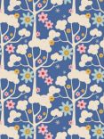 Tilda Wild Garden Cotton Fabric, Blue
